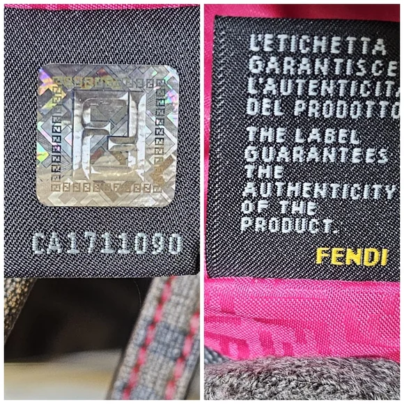 Fendi Zucca Coated Canvas Spalmati Roll Shopper Tote Brown - Picture 5 of 15